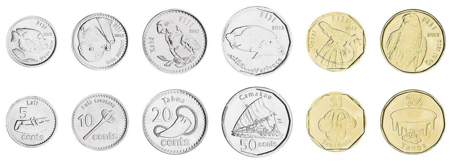 Monedas de Dólar de las Islas Fiji