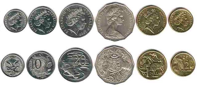 Monedas del dólar australiano