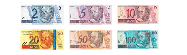Billetes real brasileño