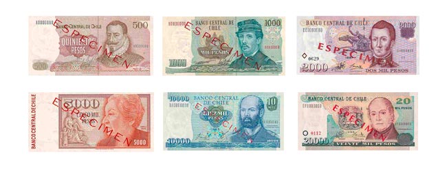 Billetes del peso chileno
