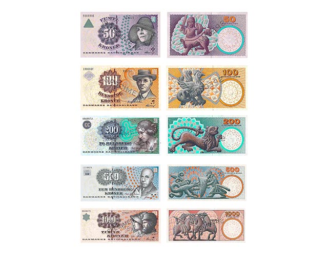 Billetes de la corona danesa
