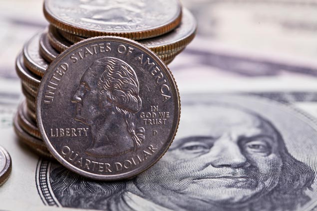 Monedas del dólar americano