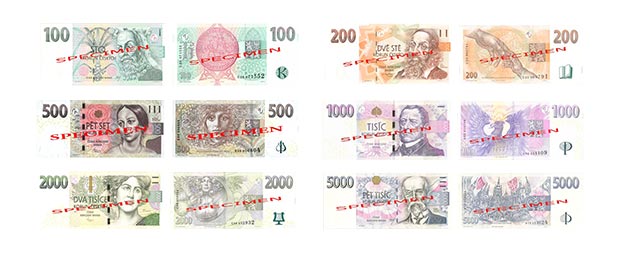 Billetes de la corona checa